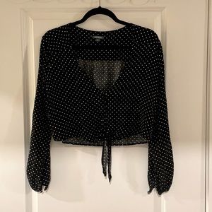 Polka dot crop top